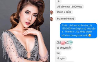 Sau Hoa hậu Diễm Hương, Hoàng Y Nhung cũng được mời 'ăn tối' giá 12.000 USD