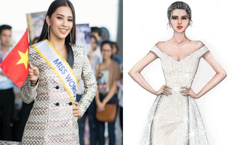 Tiểu Vy khoe dáng trong váy đuôi cá tại chung kết 'Hoa hậu Thế giới'