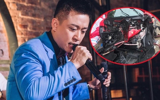 Tuấn Hưng tiết lộ về tình trạng siêu xe 'vỡ nát đầu' sau vụ tai nạn