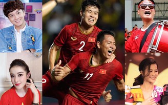 Sao Việt vỡ òa khi Việt Nam chiến thắng Thái Lan tại ‘King's Cup 2019’