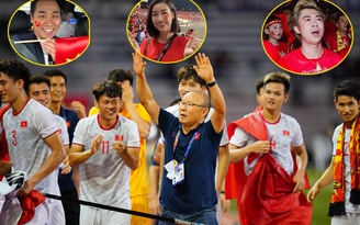Nguyên Khang và dàn sao 'đi bão' ăn mừng U.22 Việt Nam vô địch