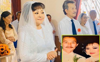Ca sĩ Hương Lan gây chú ý khi khoe ảnh cưới cách đây 31 năm