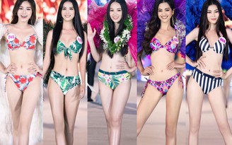 Dàn thí sinh Hoa hậu Việt Nam khoe dáng 'bốc lửa' với bikini