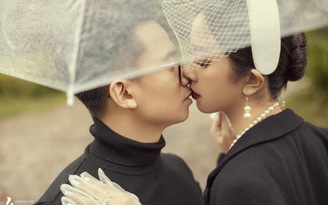 Á hậu Thúy An 'khóa môi' chồng tiến sĩ trong ảnh cưới tại Đà Lạt