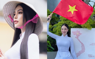 Hoàng Hương Ly mang bản đồ Việt Nam đến 'Hoa hậu Du lịch quốc tế'