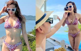 Phương Trinh Jolie diện bikini nóng bỏng bên Lý Bình
