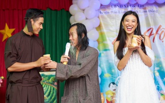 Chàng trai Khmer cùng Kim Duyên làm từ thiện sau khi được bổ nhiệm 'Mister Global'