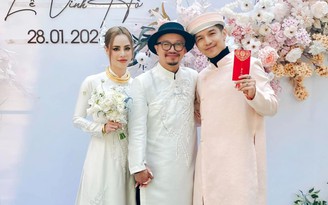 Ca sĩ Hà Lê kết hôn với bạn gái xinh đẹp