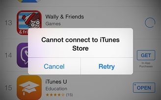 Apple đã khắc phục lỗi trên iTunes, App Store và iCloud