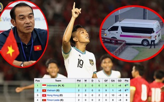 Thủ môn Indonesia nhập viện gấp trong chiến thắng 5-1, U.20 Việt Nam rơi vào thế khó
