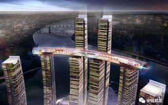 Trung Quốc sắp xây 'hành lang thủy tinh' nối 4 tòa nhà