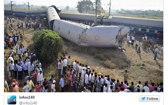 Trật đường ray xe lửa ở Ấn Độ, 6 người chết