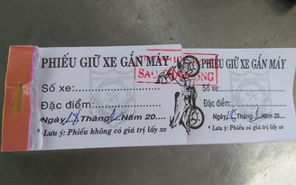 Phiếu giữ xe - chuyện nhỏ như con thỏ?