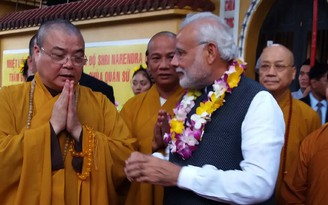 Thủ tướng Ấn Độ thăm chùa Quán Sứ