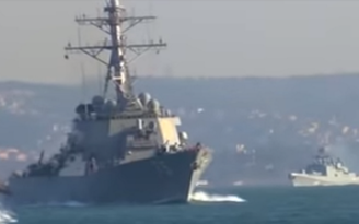 Tàu chiến Mỹ - Nga chạm mặt tại eo biển Bosporus