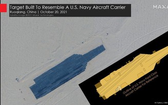 Trung Quốc dựng mô hình tàu sân bay, chiến hạm Mỹ trên sa mạc để làm gì?