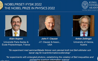 Nghiên cứu cơ học lượng tử lên ngôi Nobel Vật lý 2022