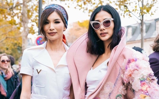 Hoàng Thùy đọ dáng sao phim 'Crazy Rich Asians’ tại Tuần lễ thời trang Paris