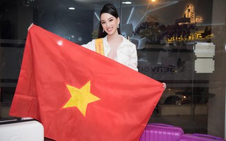 Trần Hoàng Ái Nhi lên đường 'chinh chiến' tại Hoa hậu Liên lục địa 2021
