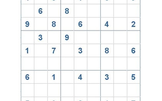 Mời các bạn thử sức với ô số Sudoku 2903 mức độ Khó