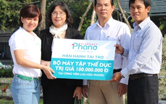 Hệ thống nhà thuốc Phano tặng máy tập thể dục cho cộng đồng