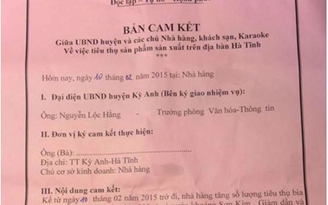 Cam kết ‘lạ’ khuyến khích sử dụng bia Sài Gòn, nước khoáng Sơn Kim
