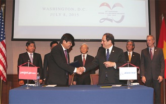 Vietjet ký kết thỏa thuận hợp tác với Boeing