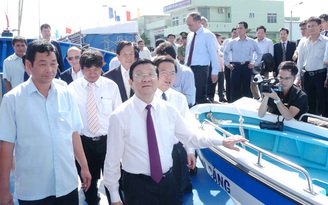 Chủ tịch nước dự lễ giao nhận ngư cụ của Nhật cho ngư dân Bình Định