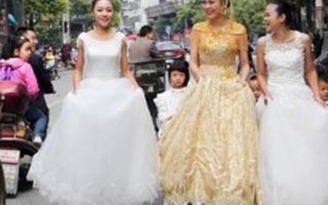 Áo cưới bằng vàng ròng