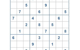 Mời các bạn thử sức với ô số Sudoku 3293 mức độ Khó
