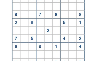 Mời các bạn thử sức với ô số Sudoku 3299 mức độ Khó