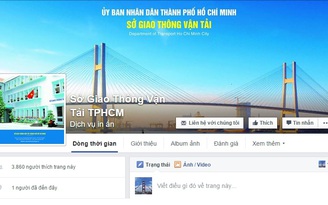 Sở GTVT TP.HCM lập Facebook để dân góp ý hạ tầng, giao thông