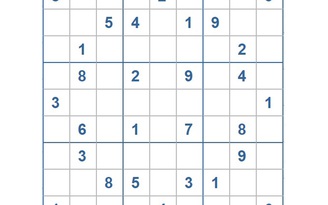 Mời các bạn thử sức với ô số Sudoku 3325 mức độ Khó