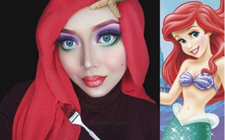 Cô gái Hồi giáo hóa trang thành nhân vật Disney