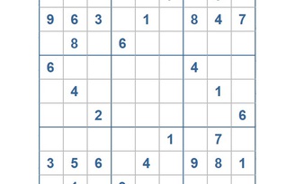 Mời các bạn thử sức với ô số Sudoku 3331 mức độ Khó