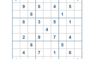 Mời các bạn thử sức với ô số Sudoku 3335 mức độ Khó