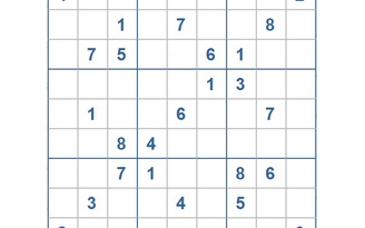 Mời các bạn thử sức với ô số Sudoku 3337 mức độ Khó
