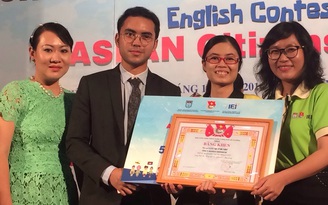 Lưu Quỳnh Như đoạt giải nhất cuộc thi 'Công dân trẻ ASEAN-Bạn là ai?'