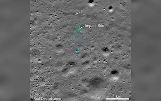 Tìm thấy vết tích tàu đổ bộ Mặt trăng của Ấn Độ