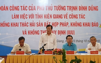 Phó thủ tướng Trịnh Đình Dũng làm việc tại Kiên Giang