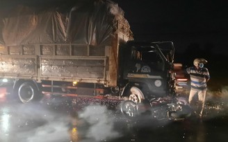 Vĩnh Long: Tai nạn giữa xe tải với xe máy, 1 người tử vong