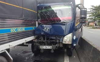 Tai nạn liên hoàn trên đường dẫn cao tốc TP.HCM - Trung Lương