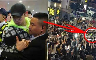 EXO bị sờ mó, lộ thông tin hộ chiếu khi đến sân bay Nội Bài