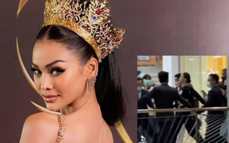 Hoa hậu Thái Lan gây tranh cãi vì được 'hộ tống' đi shopping