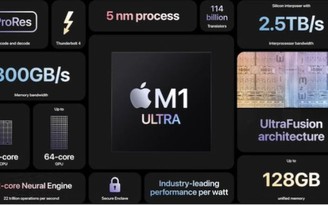 Apple ra mắt ‘siêu chip’ M1 Ultra