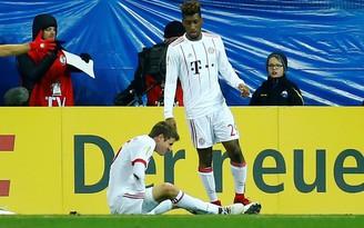Muller bầm dập sau khi Bayern Munich lọt vào bán kết Cúp Quốc gia Đức
