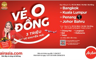 Chương trình vé 0 đồng của Air Asia đã quay trở lại