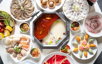 Thiên đường có thật tại buffet lẩu Đào hoa