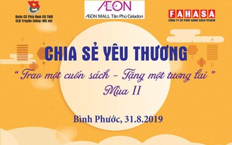 "Trao một cuốn sách - Tặng một tương lai" mùa II đến 2 xã biên giới tỉnh Bình Phước