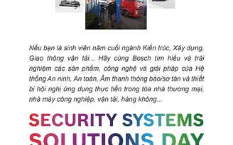 Bosch tổ chức sự kiện Security Systems Solutions Day